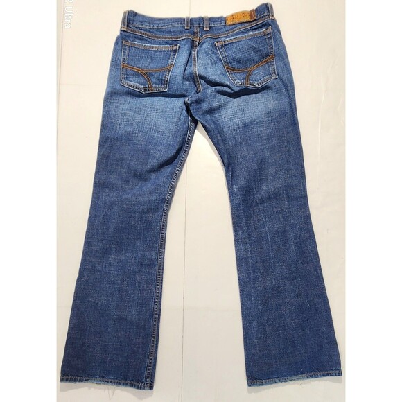 Vintage Lucky Brand Dungaree Bootcut Jeans Hem Split Cotton Women's Size 12/31 - Picture 4 of 13